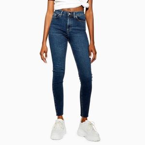 TOPSHOP JAMIE JEANS - BLUE DENIM